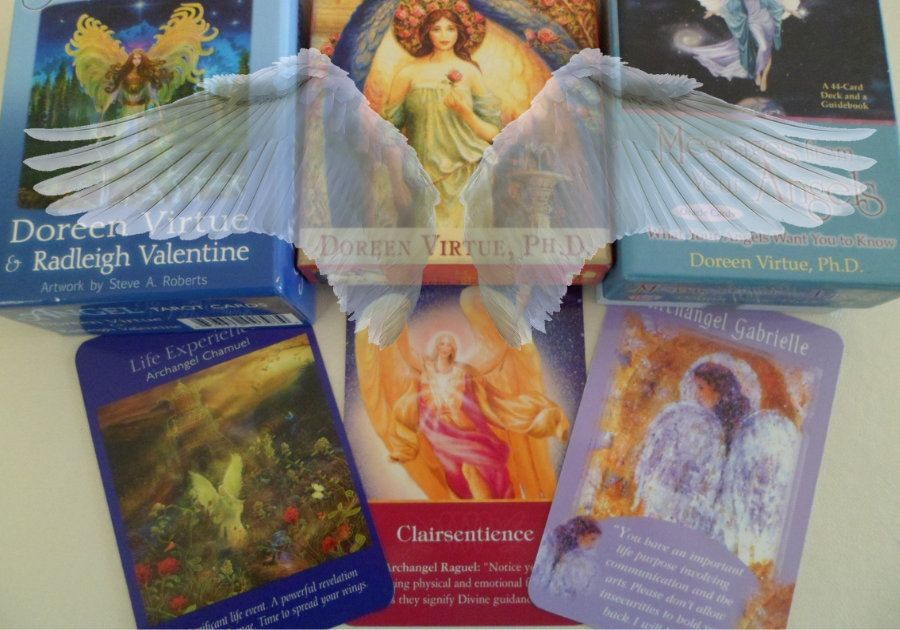 A selection of Angel Oracle cards