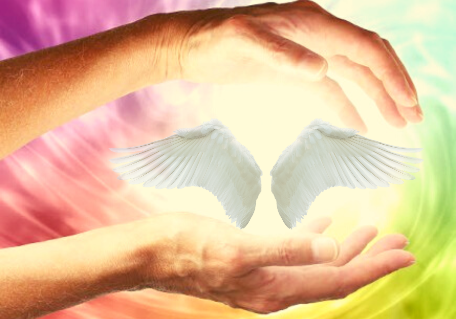 Angelic Healing energy coming from hands